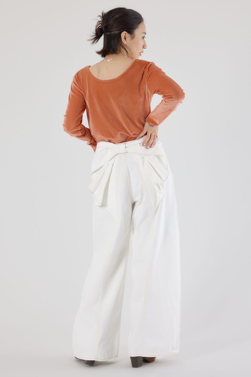 RODEO CROWNS「ビッグリボンデニムパンツ」|デニム|