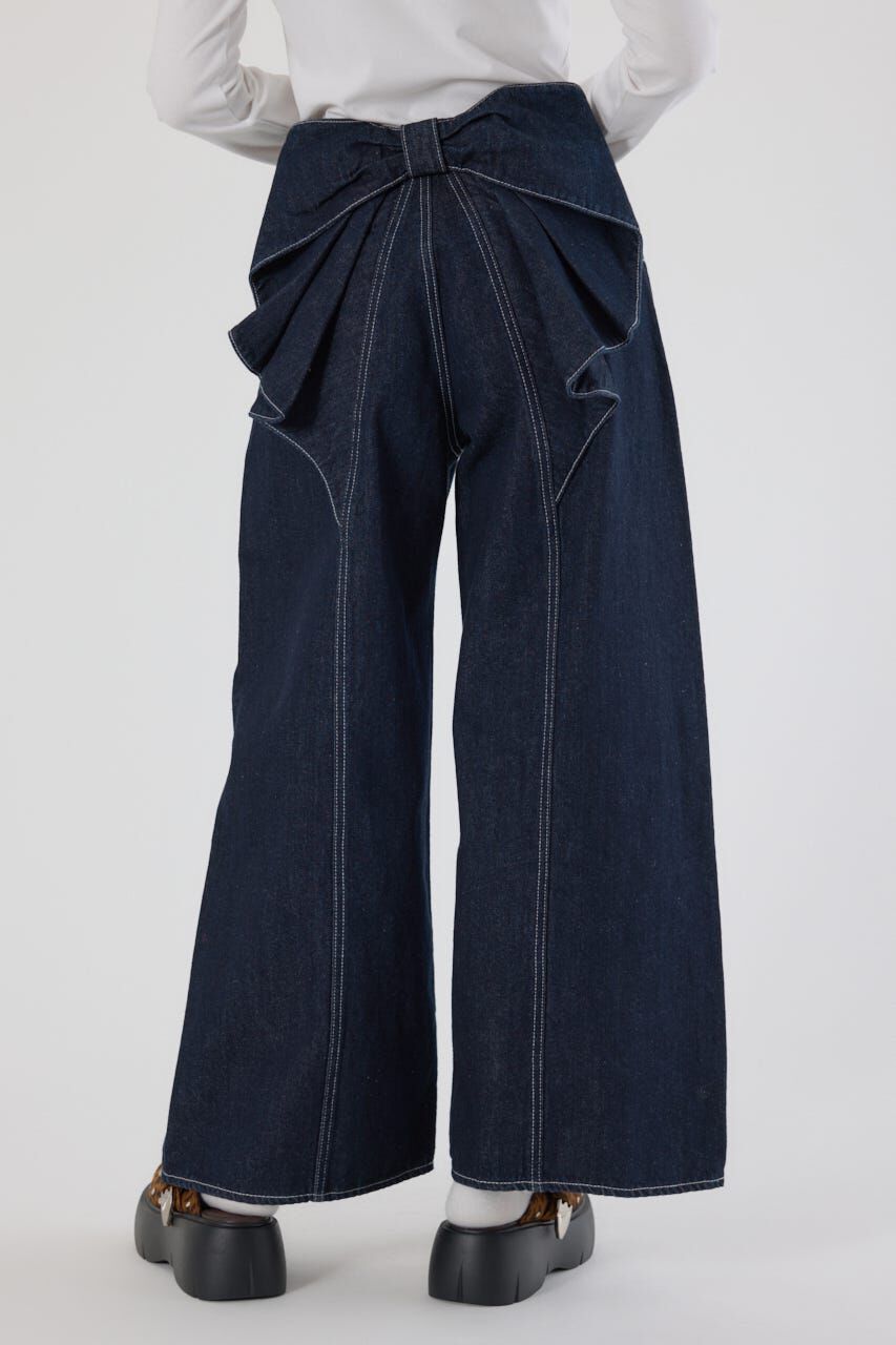 RODEO CROWNS「ビッグリボンデニムパンツ」|デニム|One Wash1