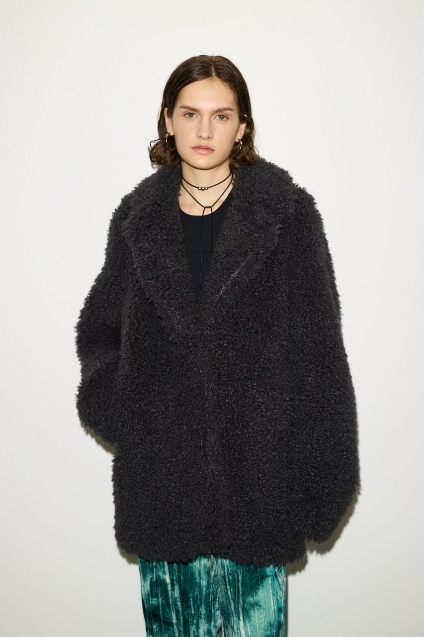 SLY「F／FUR TAILOR コート」|その他|L/BLK1