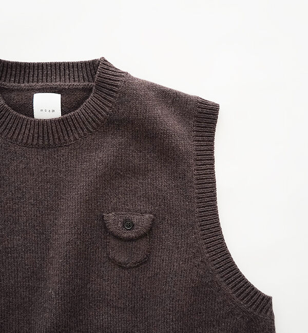 休日と詩「休日のスモールポケットベスト」|ベスト・ジレ|