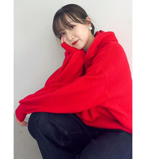 dazzlin「【吉田朱里】リラックスニットフーディ」|パーカー|