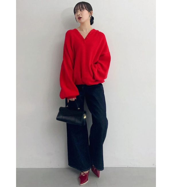 dazzlin「【吉田朱里】リラックスニットフーディ」|パーカー|