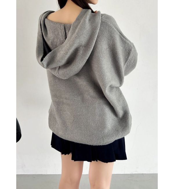 dazzlin「【吉田朱里】リラックスニットフーディ」|パーカー|