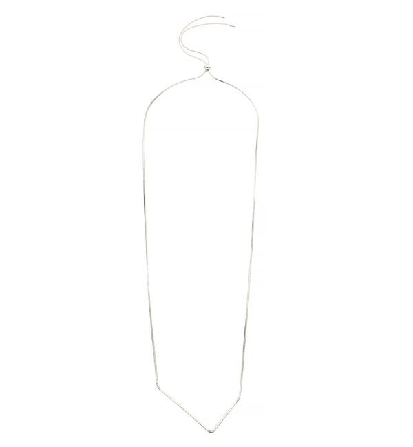 LAGUNAMOON「アングルパーツドロストネックレス」|ネックレス|シルバー