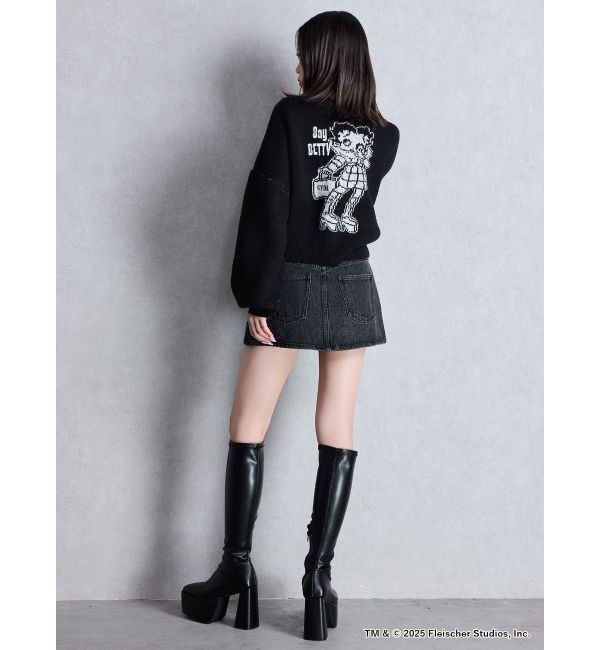 GYDA「BETTY&times;GYDA short ニットトップス」|ニット・セーター|