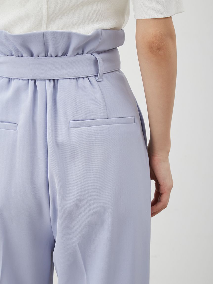 Mila Owen「【UV加工】ドライタッチペーパーバッグパンツ」|チノ|