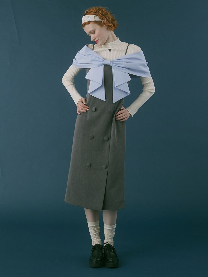 FURFUR「ビッグリボンオフショルワンピース」|ワンピース|