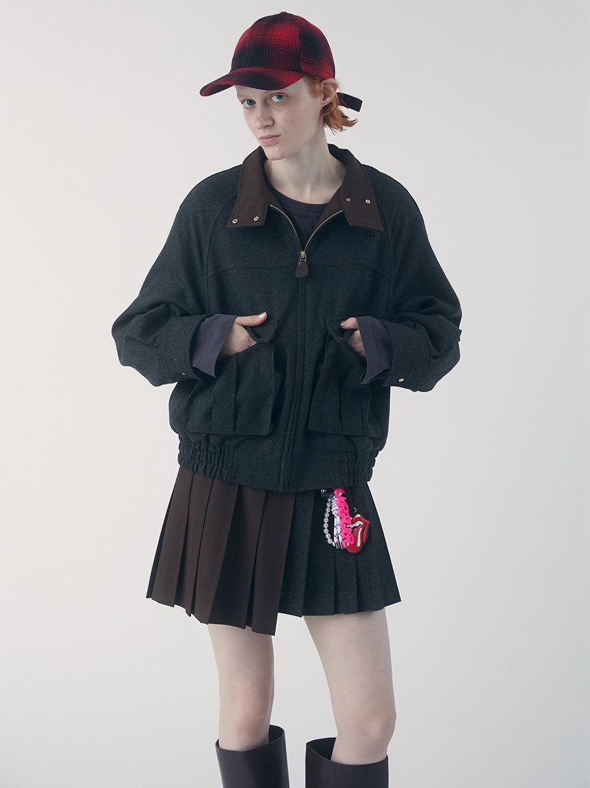 FURFUR「バックリボンチェック柄キャップ」|キャップ・キャスケット|