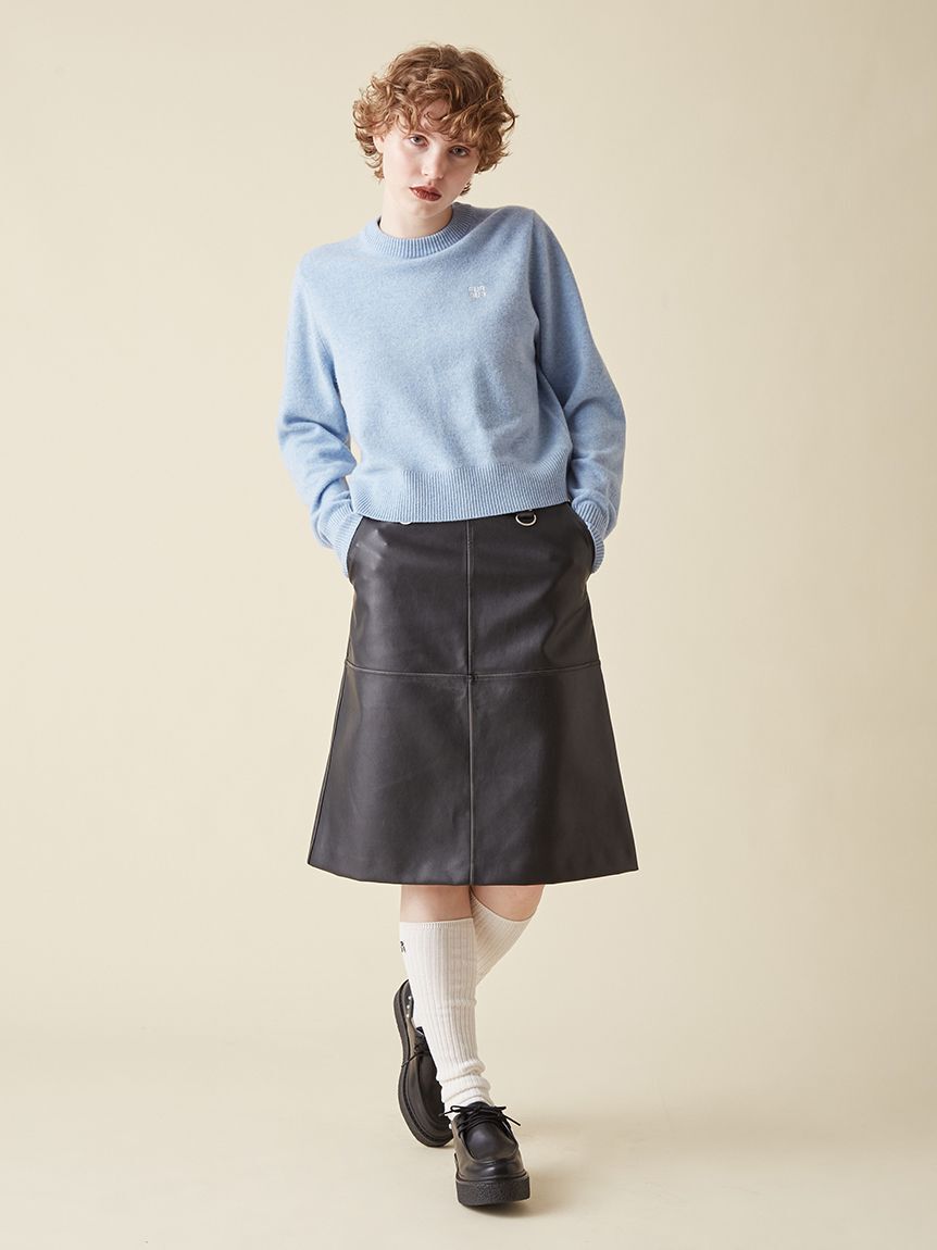 FURFUR「ロゴ刺繍クルーネックセーター」|ニット・セーター|