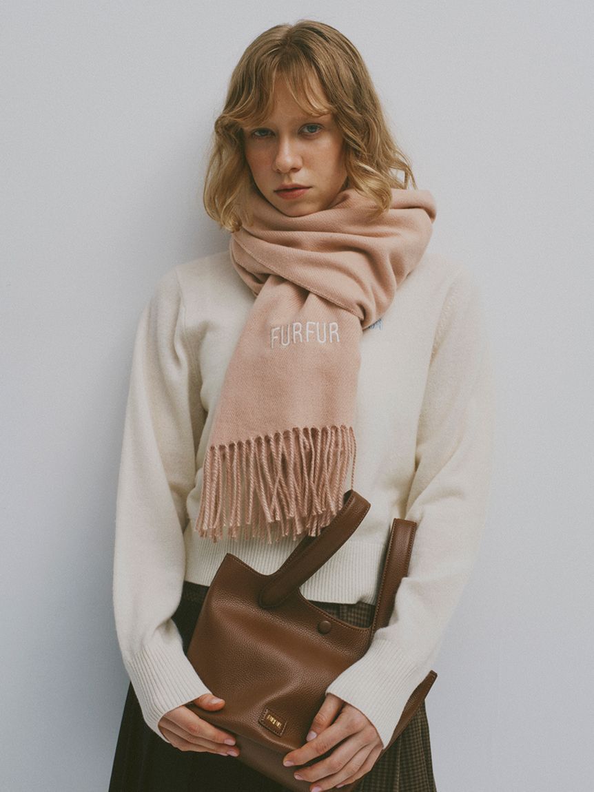 FURFUR「ロゴ刺繍クルーネックセーター」|ニット・セーター|