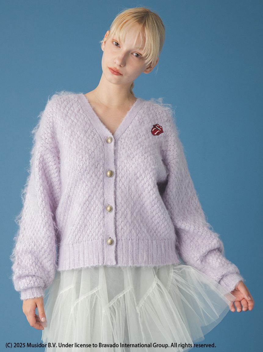 FURFUR「【ローリング・ストーンズ】刺繍カーディガン」|カーディガン|