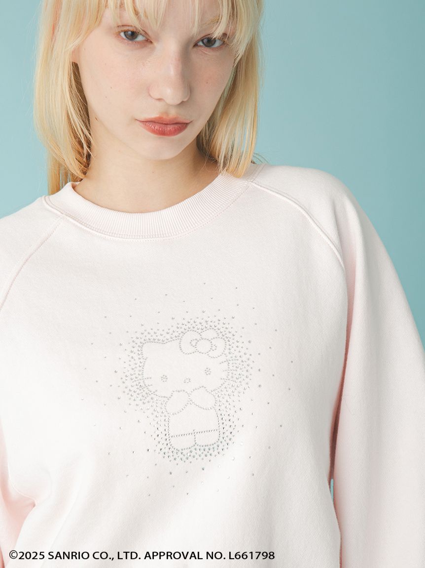 FURFUR「【WEB・一部店舗限定カラー】HELLO KITTYクリスタルスウェット」|スウェット・ジャージ|