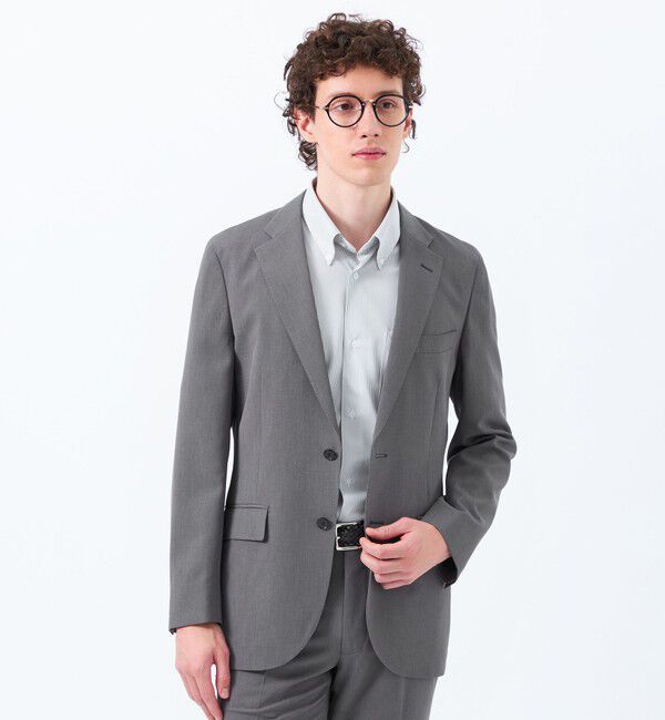 MACKINTOSH PHILOSOPHY「トロッター ジャケット#070 ハイストレッチメッシュ」|テーラードジャケット|チャコールグレー