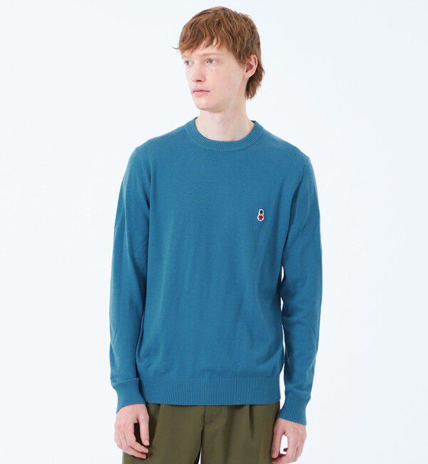 MACKINTOSH PHILOSOPHY「バッキンガムベア 綿ウール天竺 クルーネックプルオーバーニット」|ニット・セーター|