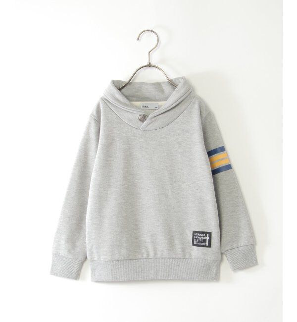 ikka kids「コンチョボタンショール襟トレーナー（120~160cm）」|Tシャツ・カットソー|