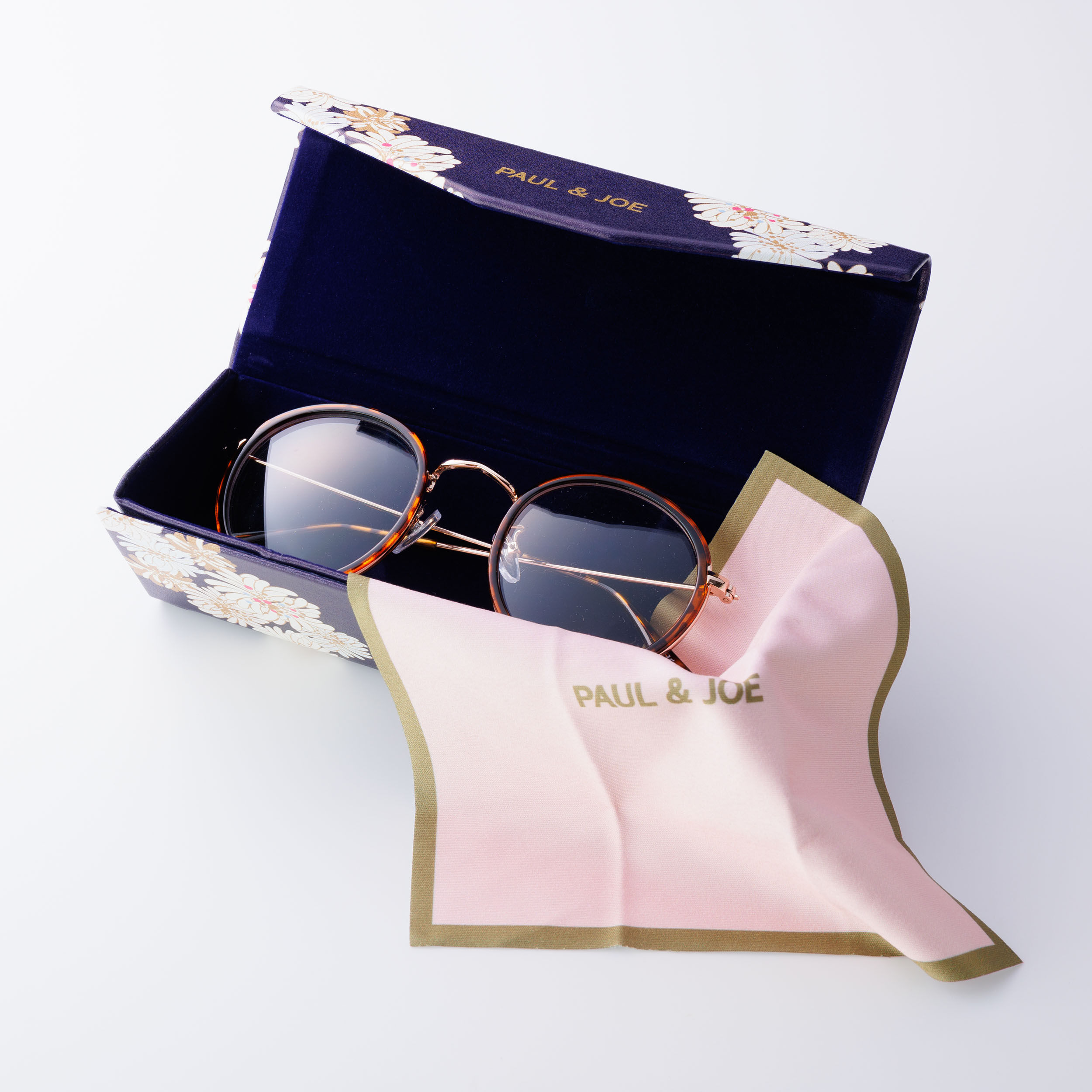 PAUL&JOE「スリムメガネケース／ポール＆ジョー」|メガネ|ネイビー