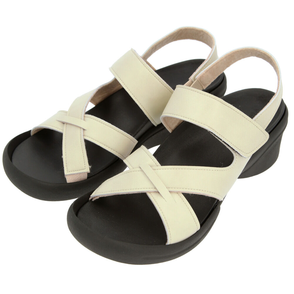 BACKYARD FAMILY「サンダル レディース 履きやすい 通販 歩きやすい おしゃれ ブラック 黒 幅広 甲高 ブランド」|サンダル|ホワイト8