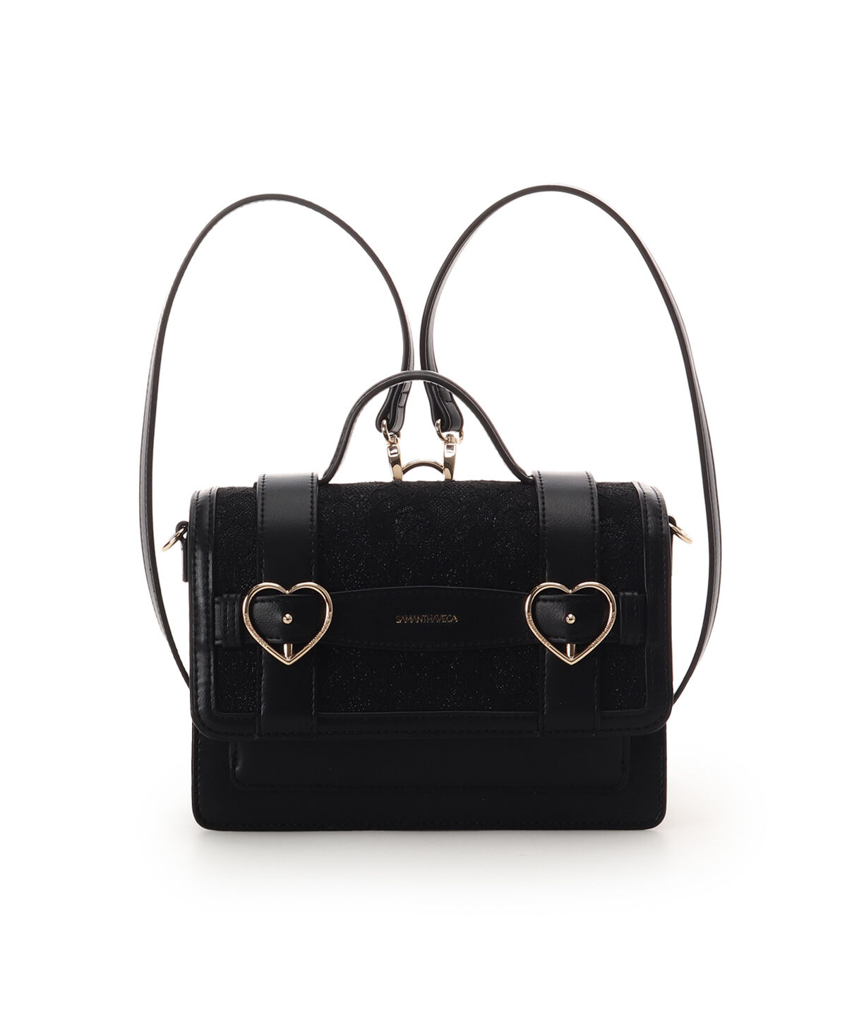 Samantha Vega「レースハートベルトサッチェルショルダーバッグ」|ショルダー・メッセンジャー|
