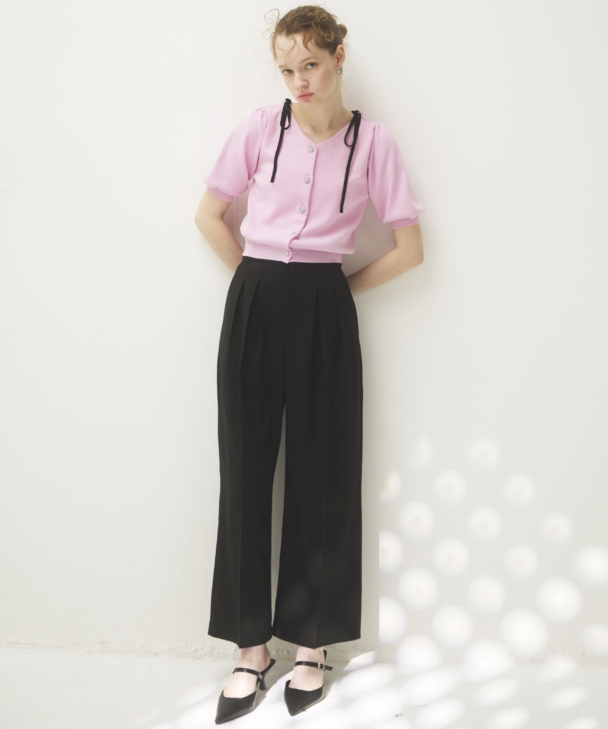 アンドクチュール「タックワイドパンツ」|その他|