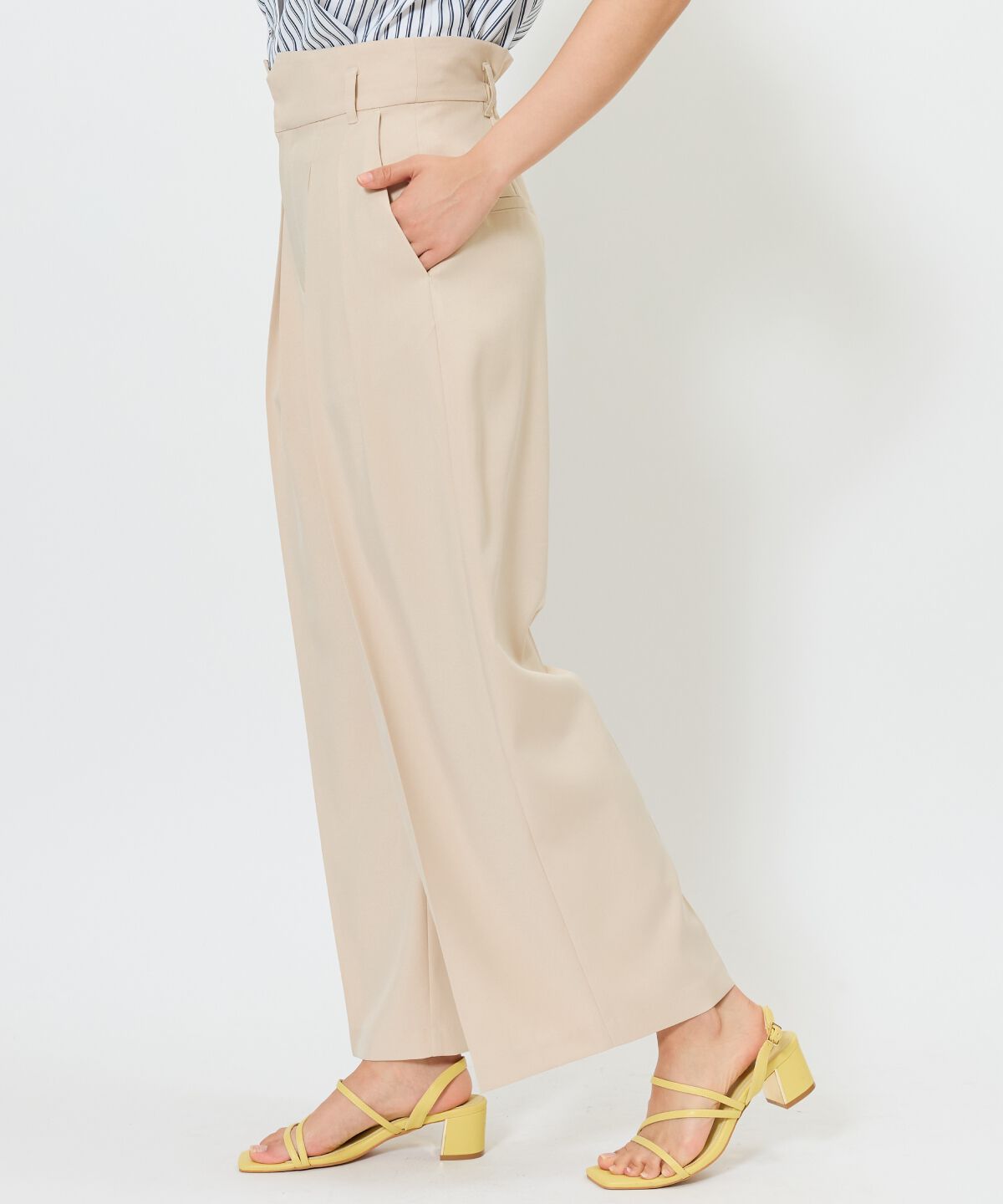 アンドクチュール「タックワイドパンツ」|その他|