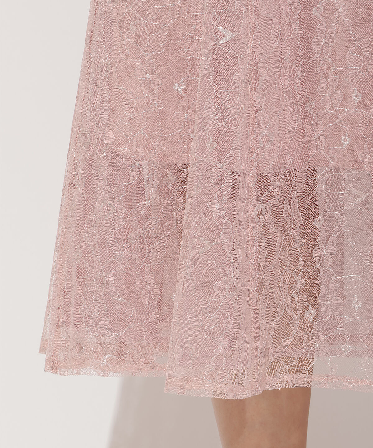 アンドクチュール「チュールフリルブラウス+レースキャミドレス」|ドレス|