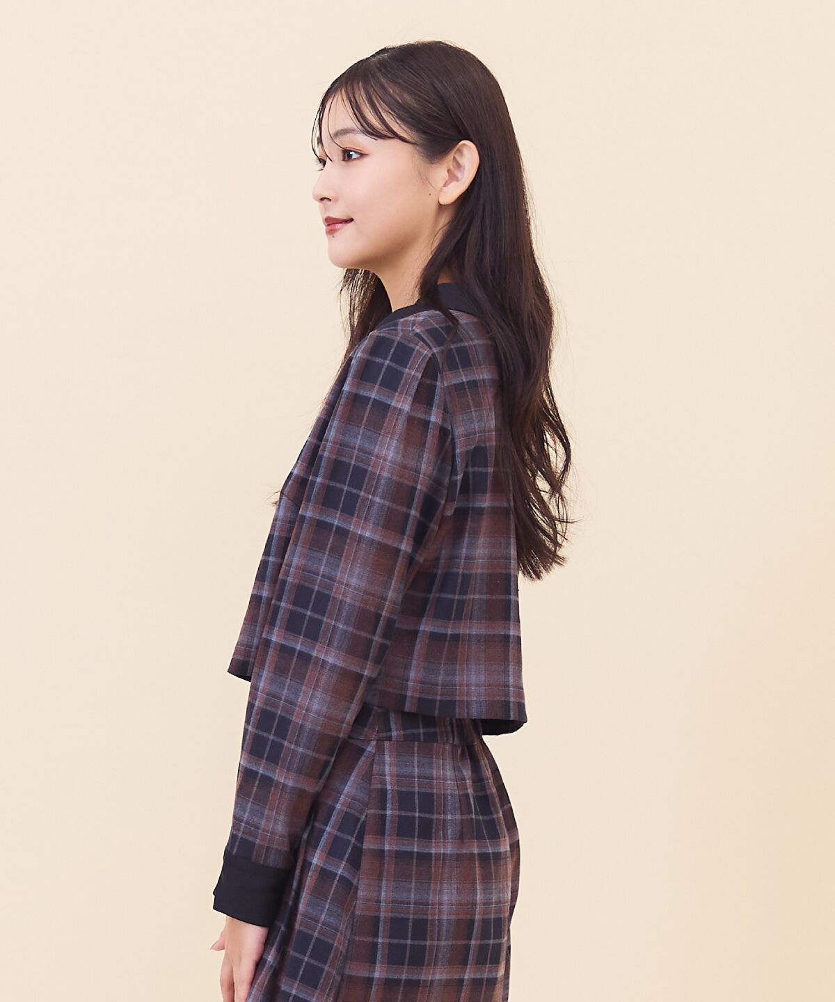 REDYAZEL「ネクタイチェックトップス」|シャツ・ブラウス|