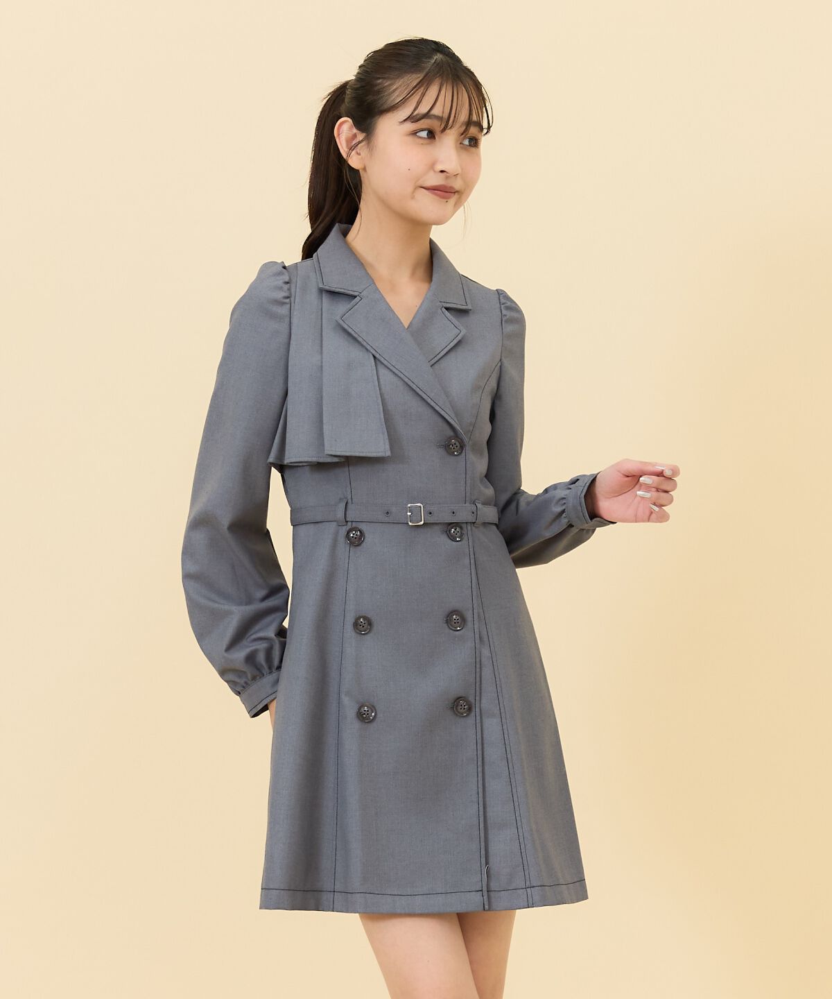 REDYAZEL「ダブルボタンジャケットミニワンピース」|ワンピース|