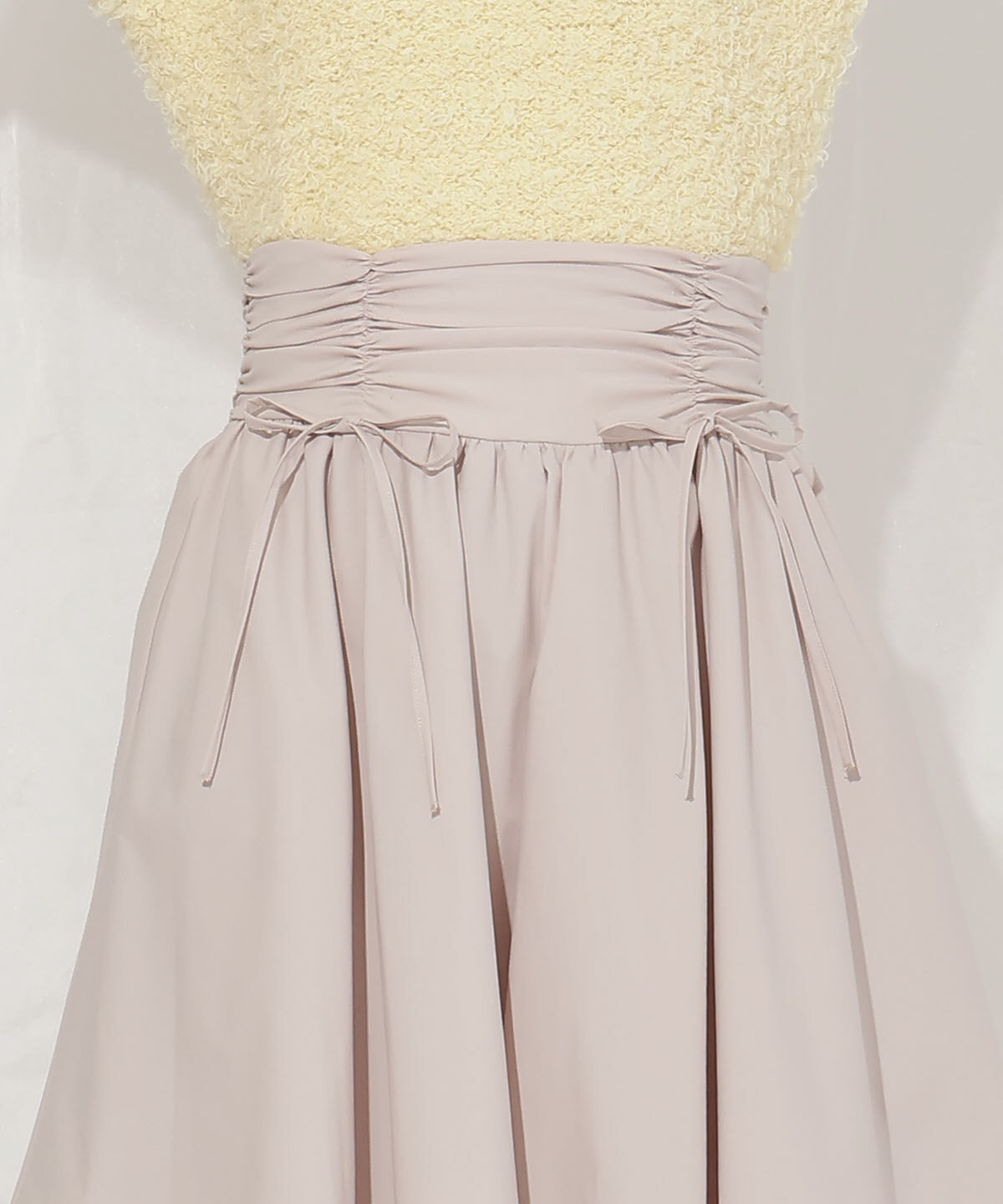 WILLSELECTION「ドロスト風リボンスカート」|フレア|