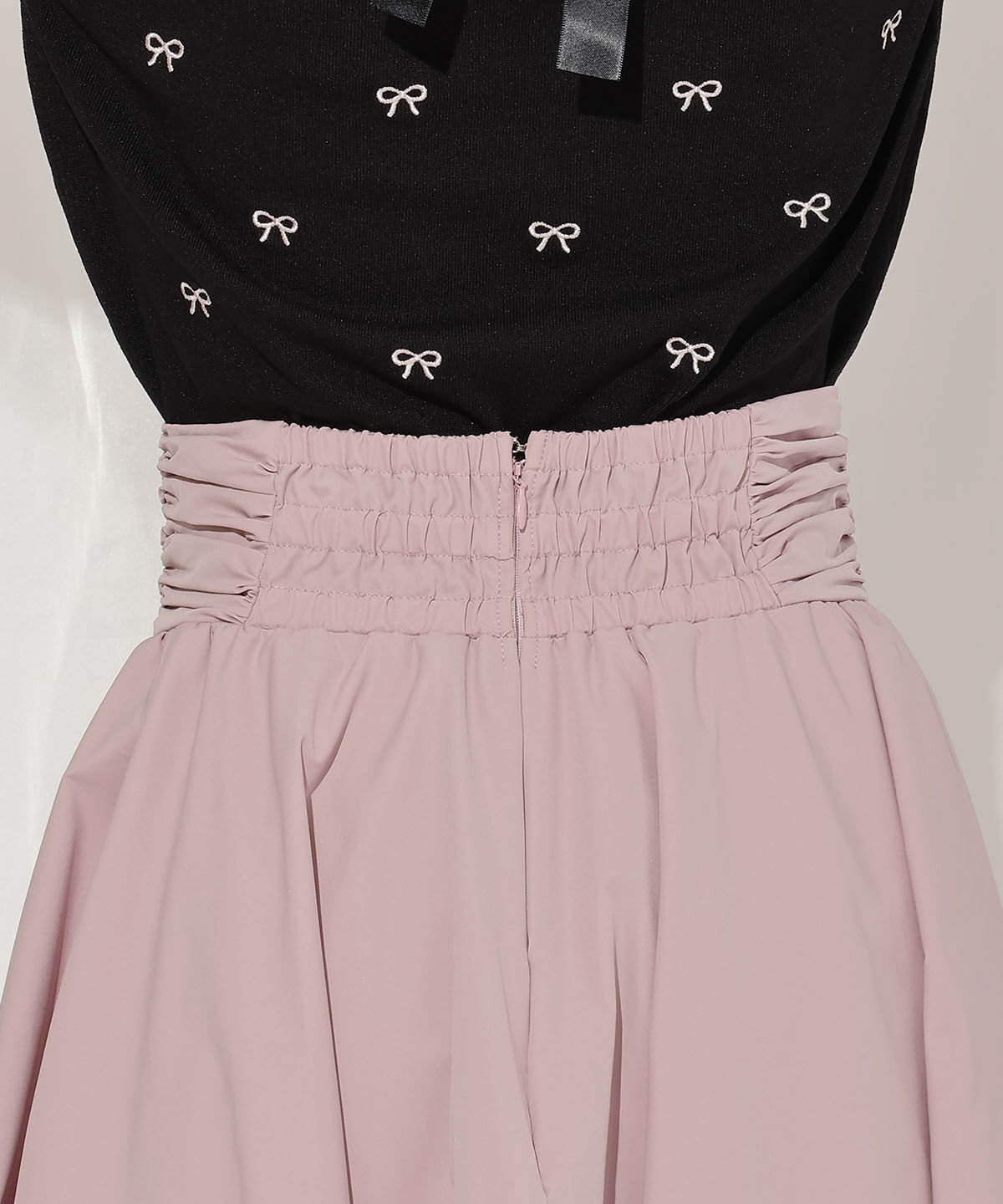 WILLSELECTION「ドロスト風リボンスカート」|フレア|