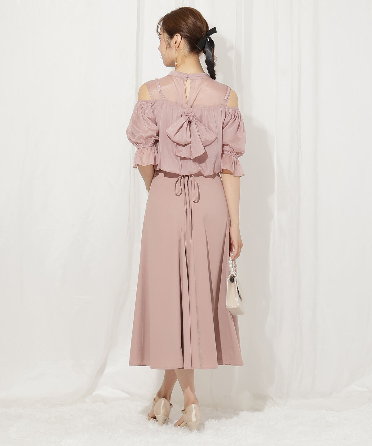 WILLSELECTION「リボンビスチェ付きドレス」|ドレス|