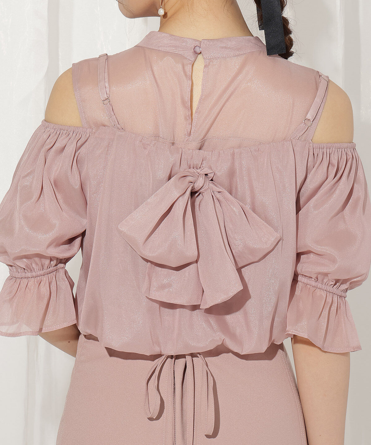 WILLSELECTION「リボンビスチェ付きドレス」|ドレス|