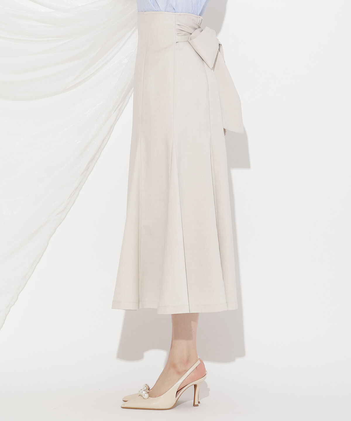 WILLSELECTION「バックリボンハイウエストフレアスカート」|フレア|