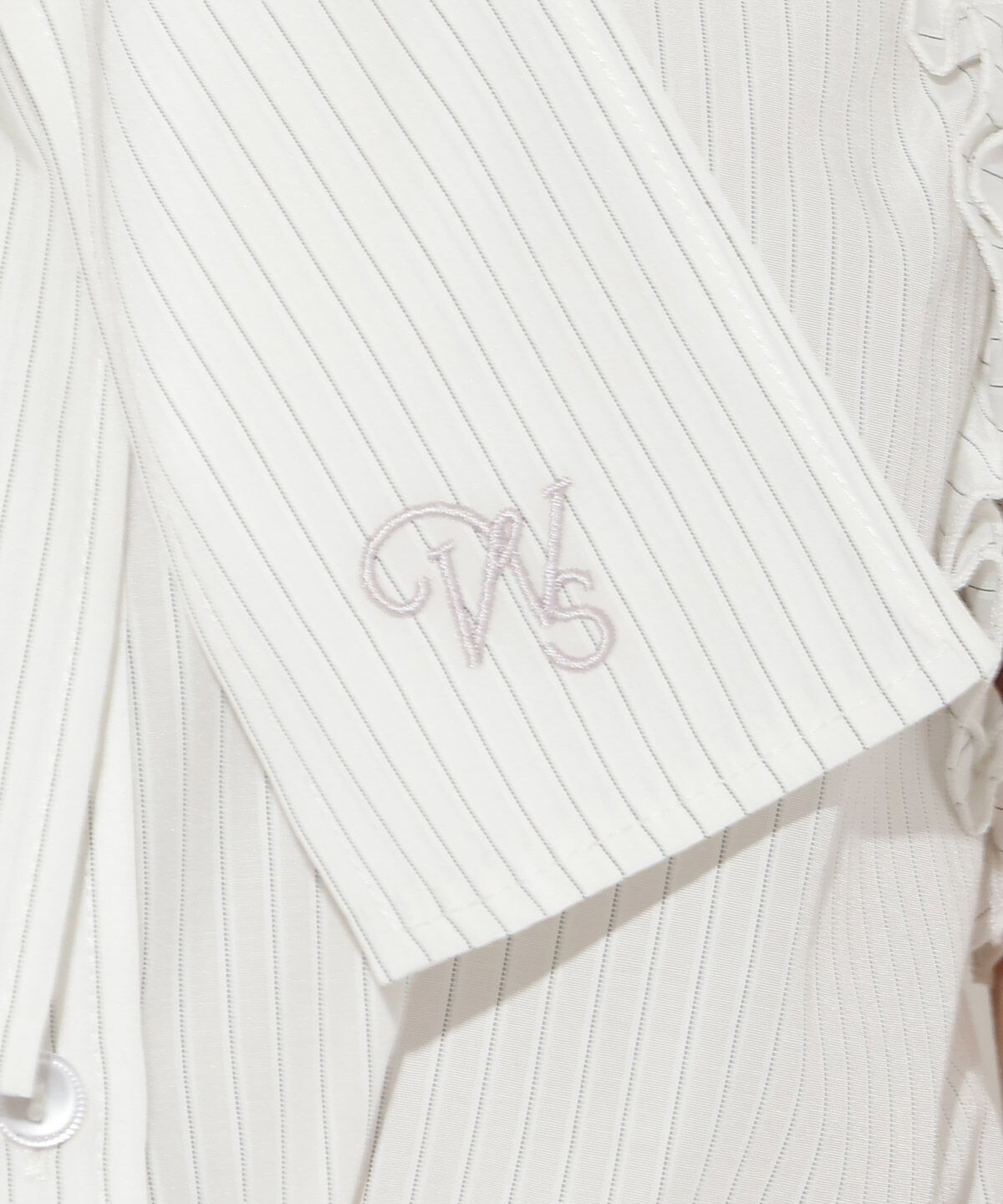 WILLSELECTION「刺繍入りボウタイストライプブラウス」|シャツ・ブラウス|