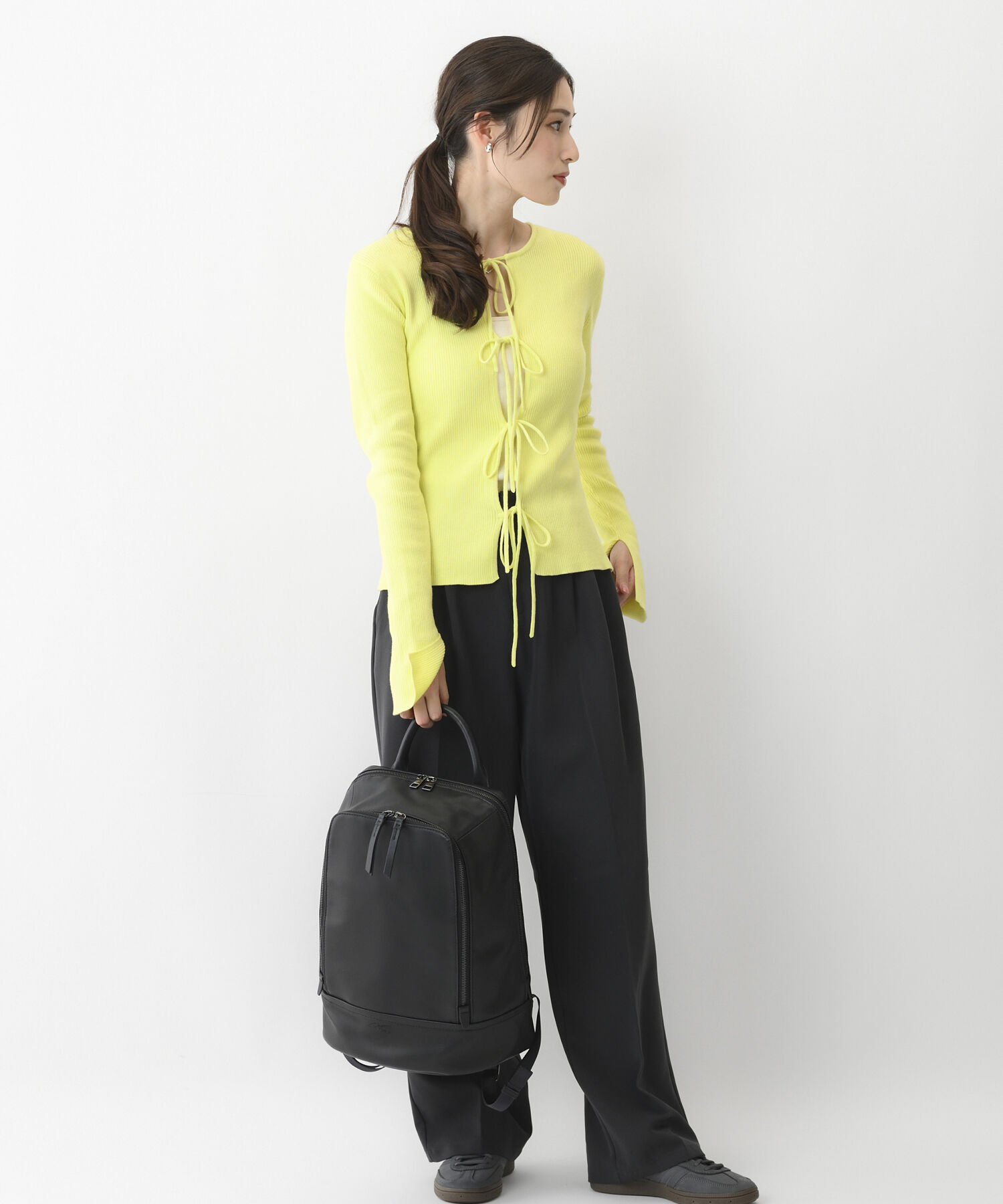 W&.Day/Night「W&.Day/Night ピルクエット レザーリュック A4サイズ 13.3インチPC収納 19011」|リュック|