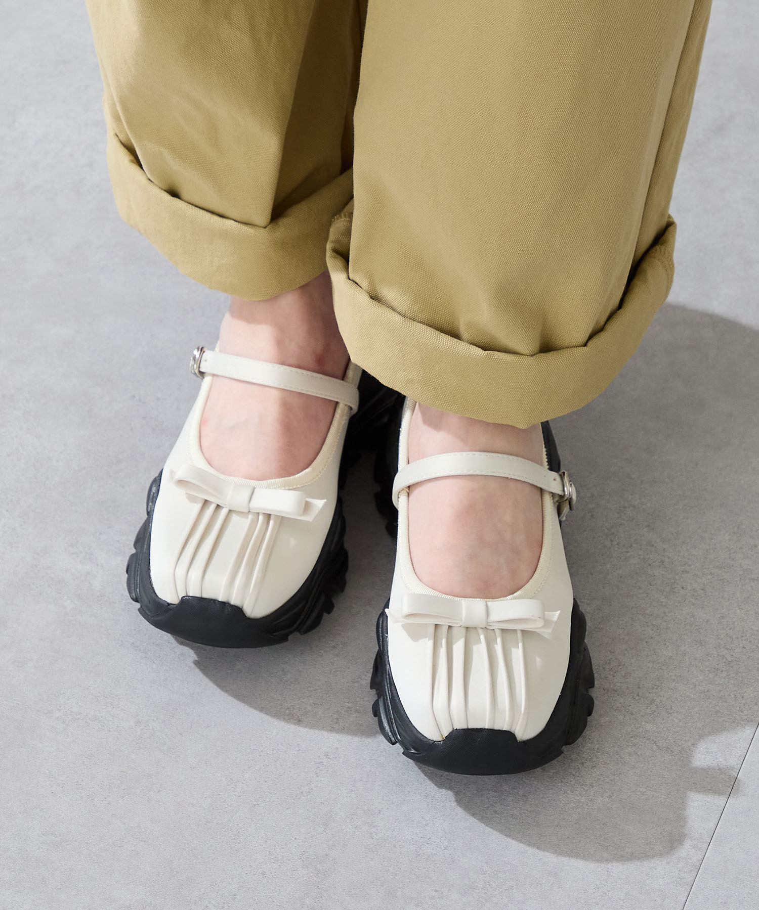 ORiental TRaffic「スニーカーソール バレエシューズ /51305 厚底」|スニーカー|