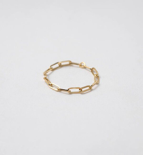 UNITED ARROWS「＜les bonbon＞K18 FILIPPA チェーンリング」|リング|