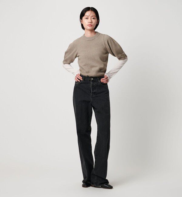 AEWEN MATOPH「＜AEWEN MATOPH＞ウールセーブルミックス5分袖ニット」|ニット・セーター|