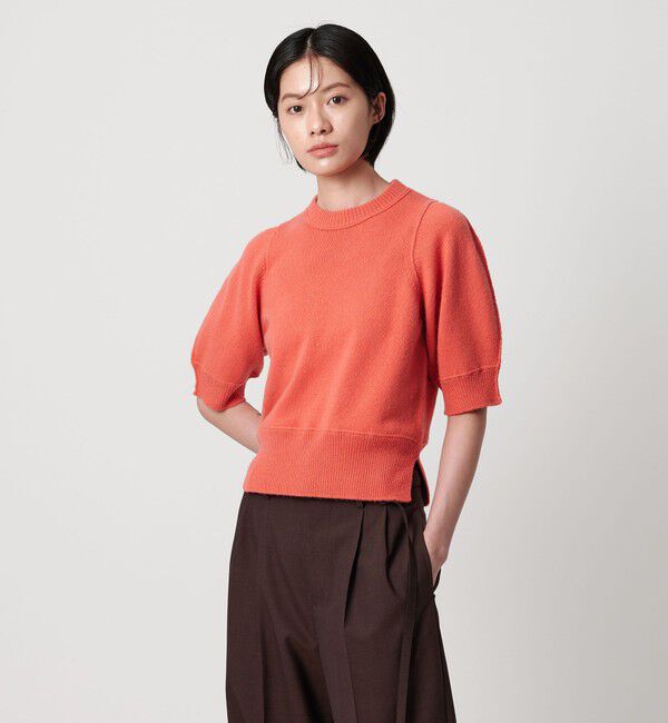 AEWEN MATOPH「＜AEWEN MATOPH＞ウールセーブルミックス5分袖ニット」|ニット・セーター|