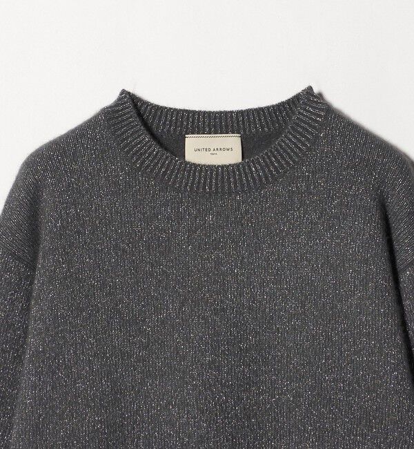 UNITED ARROWS「フォックス ウール ラメ クルーネック ニット」|ニット・セーター|