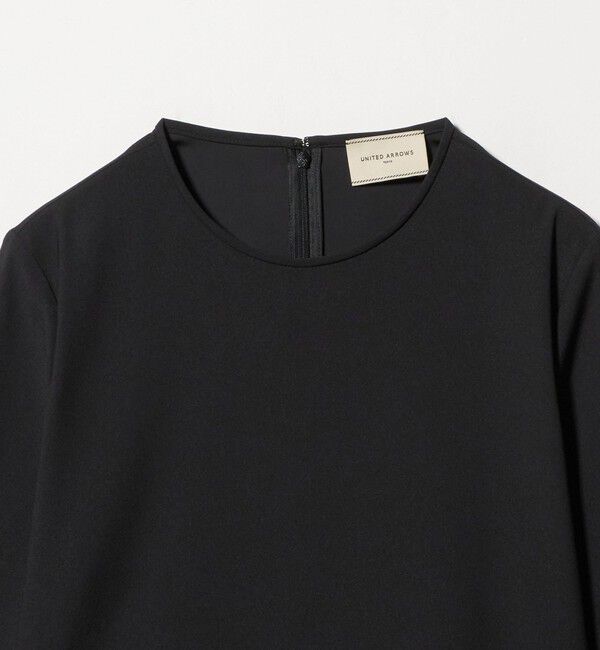 UNITED ARROWS「バックサテン レースコンビ ブラウス ‐ウォッシャブル‐」|シャツ・ブラウス|