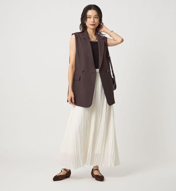 UNITED ARROWS green label relaxing「ツイードライク ジレ マシンウォッシャブル 帯電防止」|ベスト・ジレ|