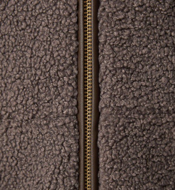 UNITED ARROWS green label relaxing「［size SHORTあり］ボア ノーカラー ブルゾン」|ブルゾン・スタジャン|