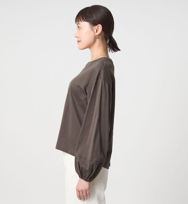 UNITED ARROWS green label relaxing「パフギャザー ロングスリーブ プルオーバー カットソー」|Tシャツ・カットソー|