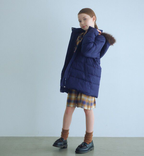 UNITED ARROWS green label relaxing「GIRLSダウンコート / キッズ 140cm-160cm」|ダウン|NAVY