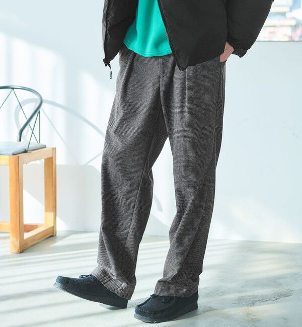 UNITED ARROWS green label relaxing「ウォッシャブル フラノ パターン W2 イージーパンツ」|その他|MD.GRAY