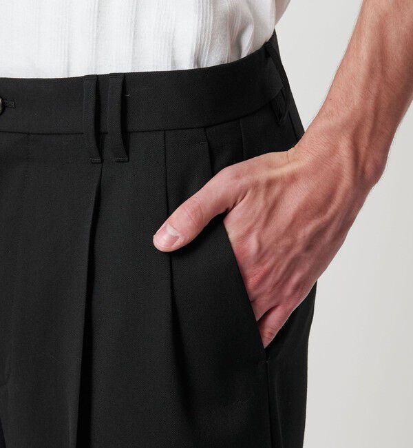 MONKEY TIME「TW ツイル ワイド 2P ストレート スラックス -セットアップ対応-」|チノ|