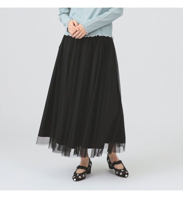 Ray BEAMS 「チュール ギャザー スカート」|スカート|