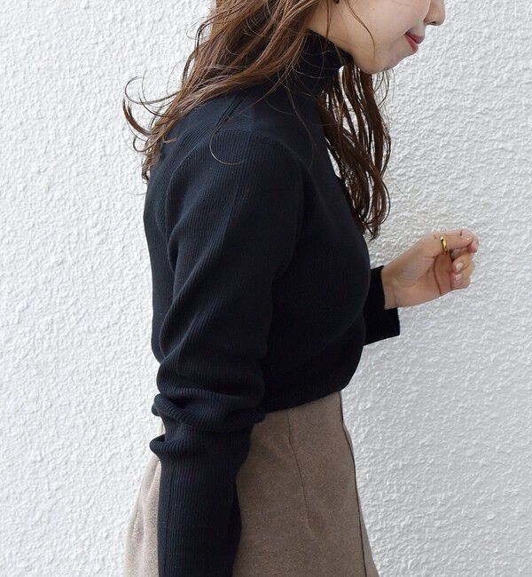 SHIPS any「SHIPS any:〈手洗い可能〉デリケート リブ タートルネック ニット プルオーバー」|ニット・セーター|