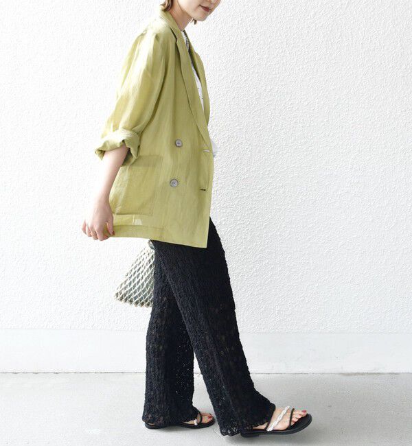 SHIPS for women「〈手洗い可能〉ラッセル レース イージー パンツ」|その他|