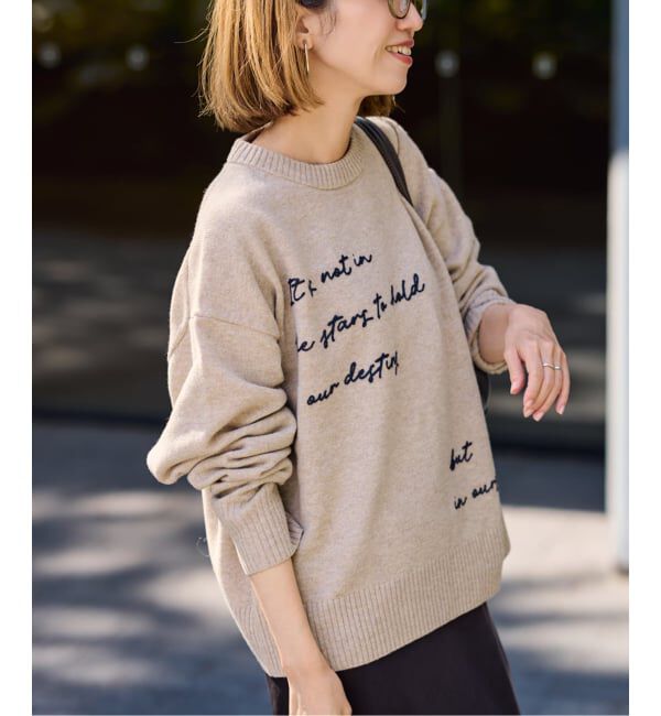 FRAMeWORK「constellation ニット」|ニット・セーター|ベージュ